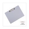 Universal Plastic Brushed Aluminum Clipboard, Landscape, 1/2" Capacity, 11 x 8.5 UNV40302